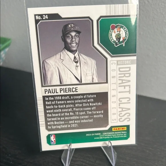 Panini Draft Class Paul Pierce Boston Celtics NBA - Picture 2 of 2